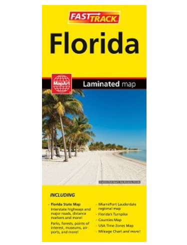 Florida Fast Track Laminated Map 20177 - COLLECTIF