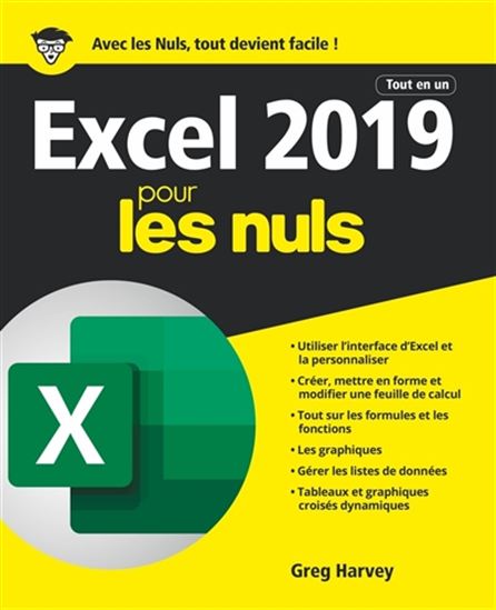 Excel 2019 pour les nuls : tout en un - GREG HARVEY