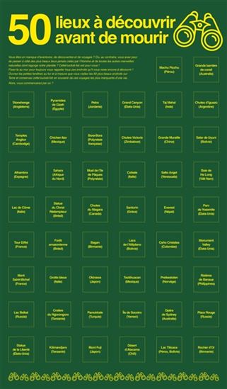 50 lieux à découvrir avant de mourir - COLLECTIF