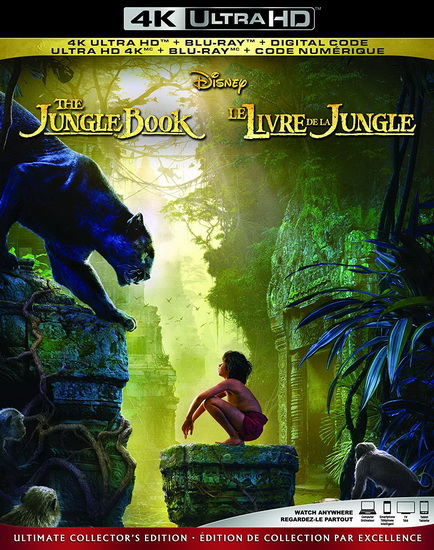 The Jungle Book (Live Action) (Le livre de la jungle) (Ultimated Collecter Edition) (4K+Blu-Ray) - FAVREAU JON