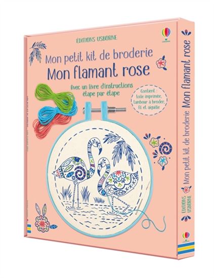 Mon petit kit de broderie : mon flamant rose Cof. - LARA BRYAN