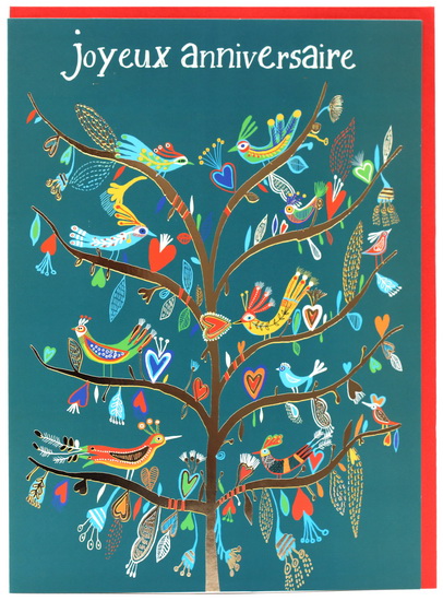 Carte Geante Joyeux Anniversaire Arbre Oiseaux Sacs Cadeaux Et Cartes De Souhaits Gifts Renaud Bray