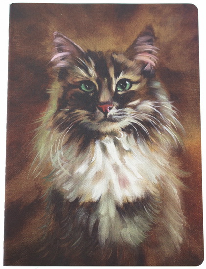 Grand cahier ligné Chat 18.5x25.5cm