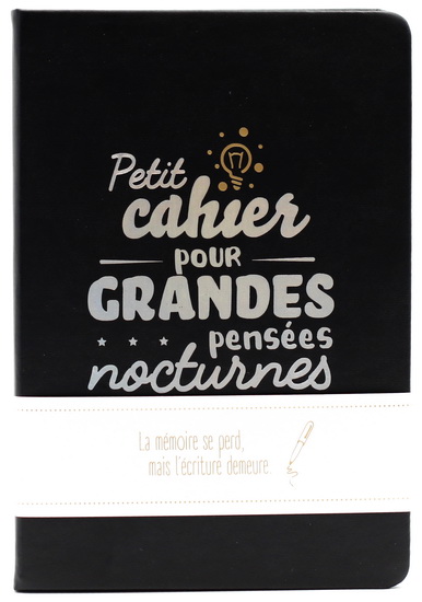 Journal ligné Pensées nocturnes 14.8x21cm 192p