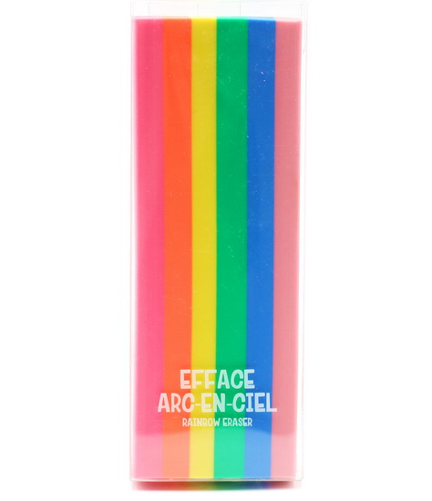 Gomme à effacer géante arc-en-ciel