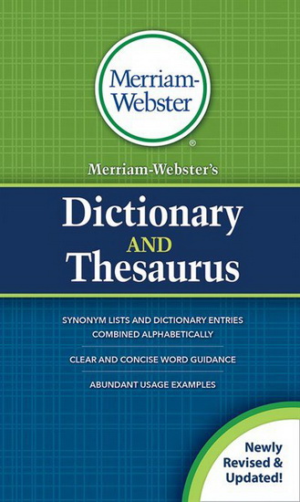 Merriam-Webster&#39;s Dictionary and Thesaurus - COLLECTIF