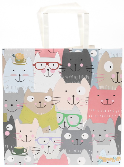 Sac moyen Chats avec lunettes
