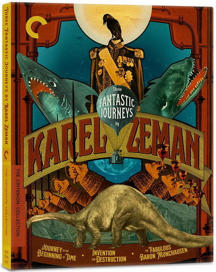 Three Fantastic Journeys By Karel Zeman (Journey to the Beginning of Time / Invention for Destruction / The Fabulous Baron Munchausen) (Blu-Ray) - KAREL ZEMAN
