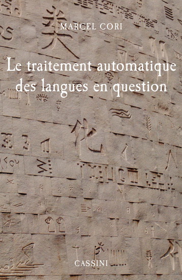 Le Traitement automatique des langues - MARCEL CORI