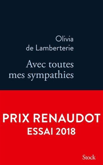 Avec toutes mes sympathies - OLIVIA DE LAMBERTERIE
