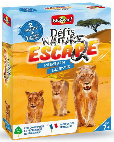 Cartes Défis Nature Escape Mission survie