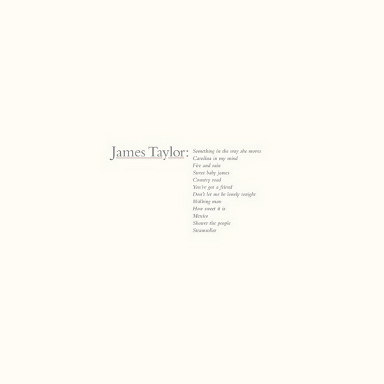 James Taylor: Greatest Hits - reissue 2019 - JAMES TAYLOR