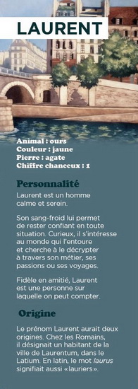 Signet prénom Laurent