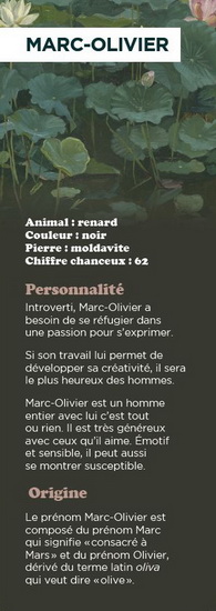 Signet prénom Marc-Olivier