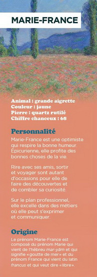 Signet prénom Marie-France