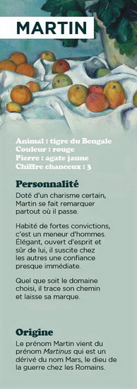 Signet prénom Martin
