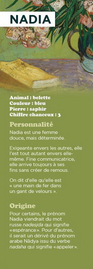 Signet prénom Nadia