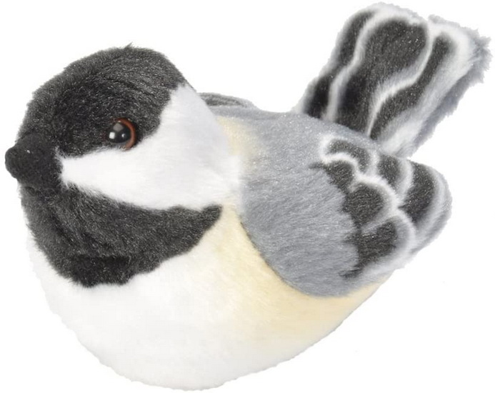 Peluche sonore Mésange à tête noire