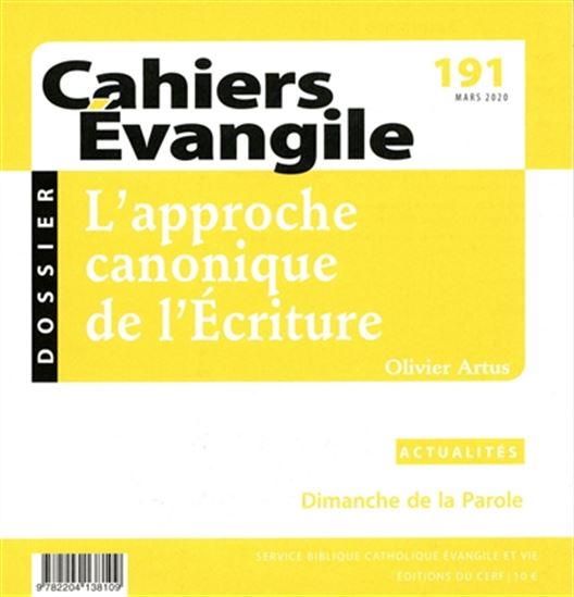 Cahiers Évangile #191 - COLLECTIF