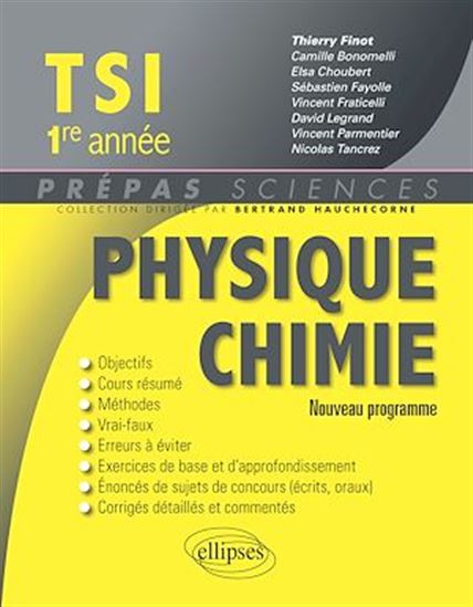 Physique chimie TSI-1re année - COLLECTIF