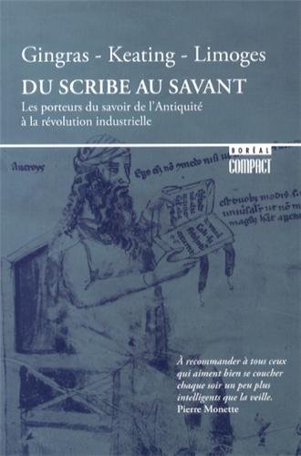 Du scribe au savant - GINGRAS & AL