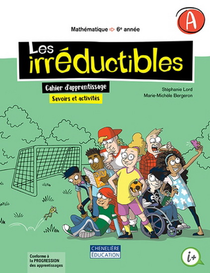Les Irréductibles : mathématique : 6e année primaire : cahier d'apprentissage A et B - STÉPHANIE LORD - MARIE-MICHÈLE BERGERON