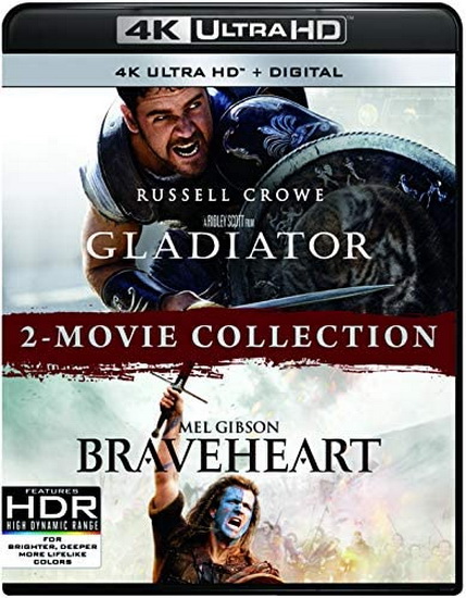 Gladiator + Braveheart (4K+Blu-Ray) - DIVERS