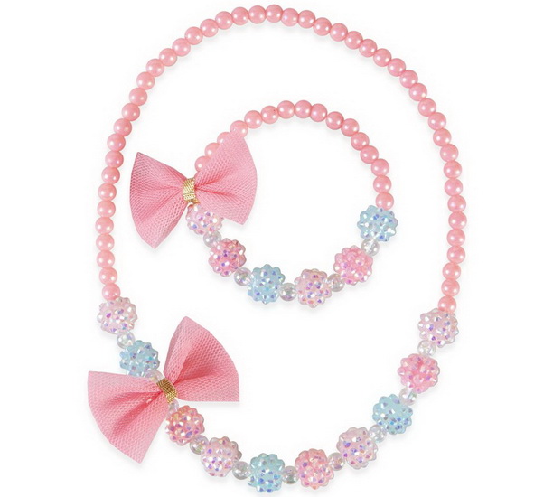 Ensemble collier et bracelet Think Pink