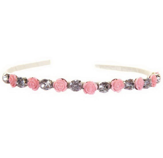Serre-tête rosette en diamant