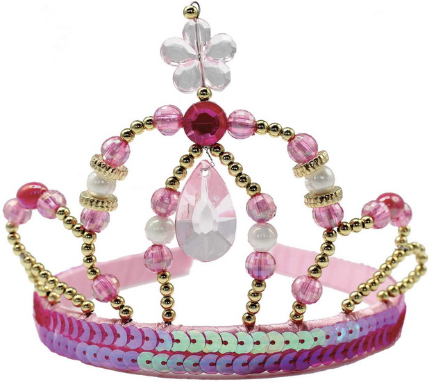Tiare de la princesse fée rose et or