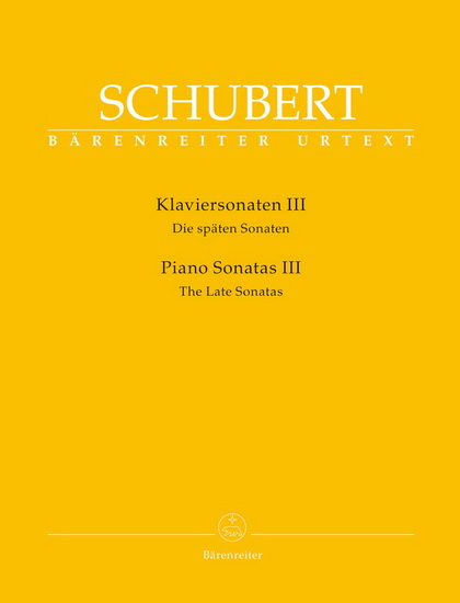 Piano Sonatas III (D 894, D 958, D 959, D 960) &#39;The Late Sonatas&#39; - FRANZ SCHUBERT