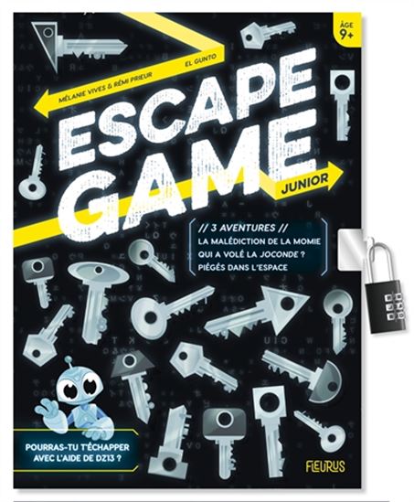 3 aventures : escape game junior - MÉLANIE VIVES - RÉMI PRIEUR