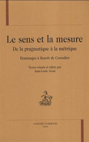 Le Sens et la mesure - COLLECTIF