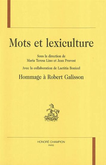 Mots et lexiculture - MARIA TERESA LINO