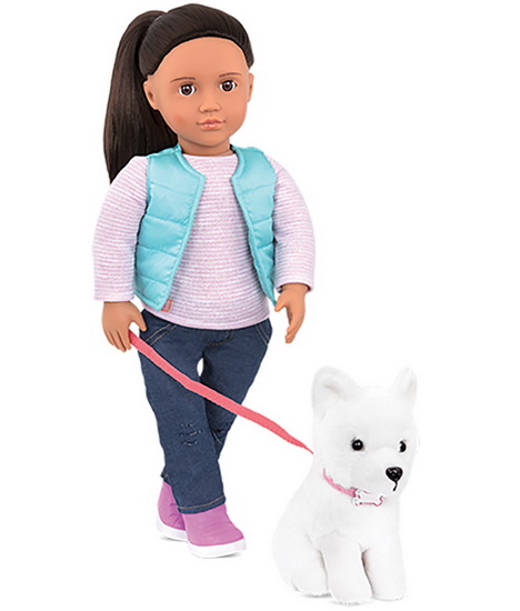 Poupée Cassie et son chien