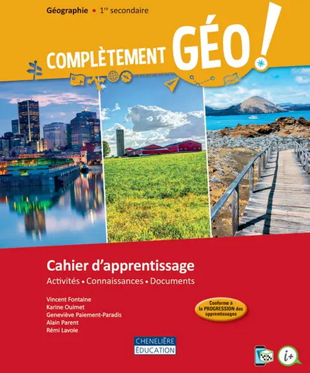 Combo Complètement géo : 1re secondaire : 5 fascicules + Mes bases en géo + Web 1 an - COLLECTIF