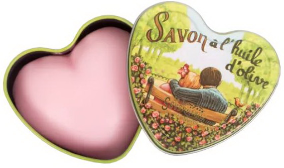 Savon boite métal cœur 100g