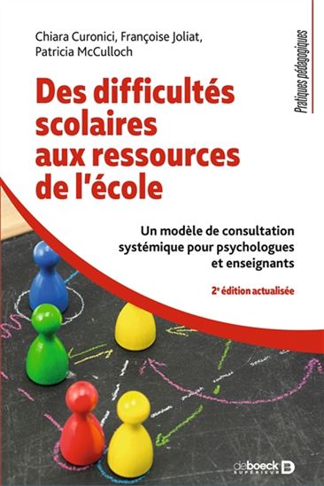 Des difficultés scolaires aux ressources de l&#39;école : un modèle de consultation systémique pour psychologues et enseignants 2e éd. - CHIARA CURONICI & AL