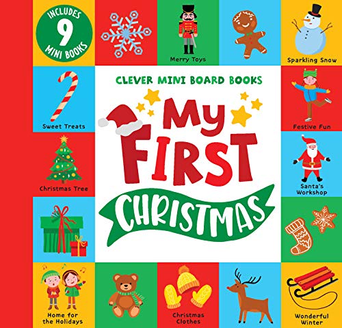 My First Christmas : 9 Mini Board Book Box - COLLECTIF