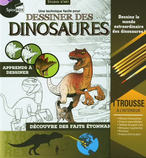 Une technique facile pour dessiner des dinosaures - COLLECTIF