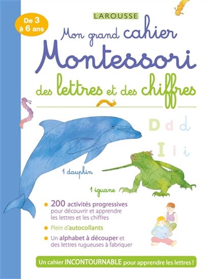 Mon grand cahier Montessori des lettres et des chiffres - DELPHINE URVOY - LOTIE