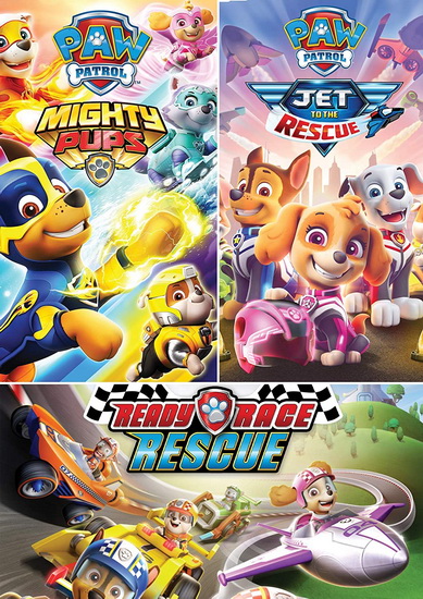Paw Patrol : Jet To The Rescue+Ready Race Rescue+Mighty Pups - PAW PATROL