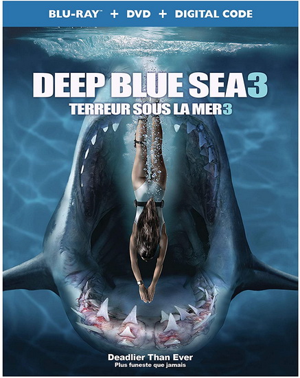 Deep Blue Sea 3 (Terreur sous la mer 3) (Blu-Ray+Dvd+Digital) - POGUE JOHN