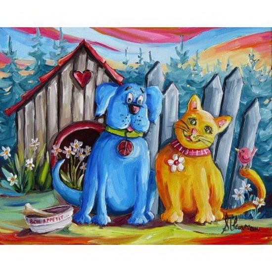 Les supers amis 50 x 40 cm