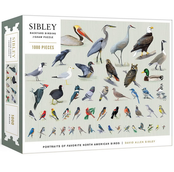 Sibley Backyard Birding Puzzle: 1000-Piece Jigsaw Puzzle with Portraits of Favorite North American Birds - DAVID ALLEN SIBLEY