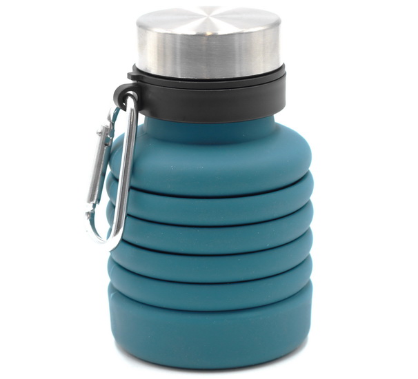 Bouteille rétractable turquoise