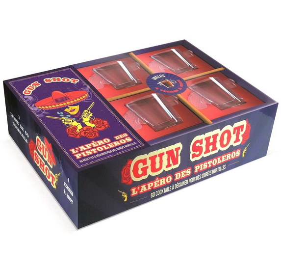 Gun shot : l&#39;apéro des pistoleros : 60 cocktails à dégainer pour des soirées mortelles Cof. - EDDA ONORATO