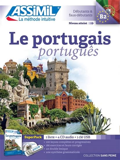 Le Portugais : débutants & faux-débutants, niveau atteint B2 : super pack + 4 CD + 1 clé USB - JOSÉ-LUIS DE LUNA - IRÈNE FREIRE-NUNES