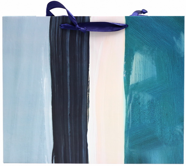 Sac moyen rayures aquarelles
