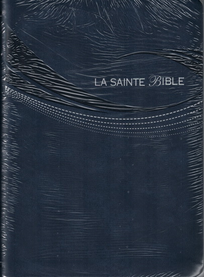 Bible Louis Segond caractères moyens sans onglets (marine) - COLLECTIF